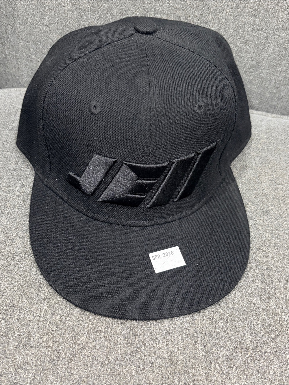 Men's Black Embroidered Logo Snapback Hat by Julian Edelman
